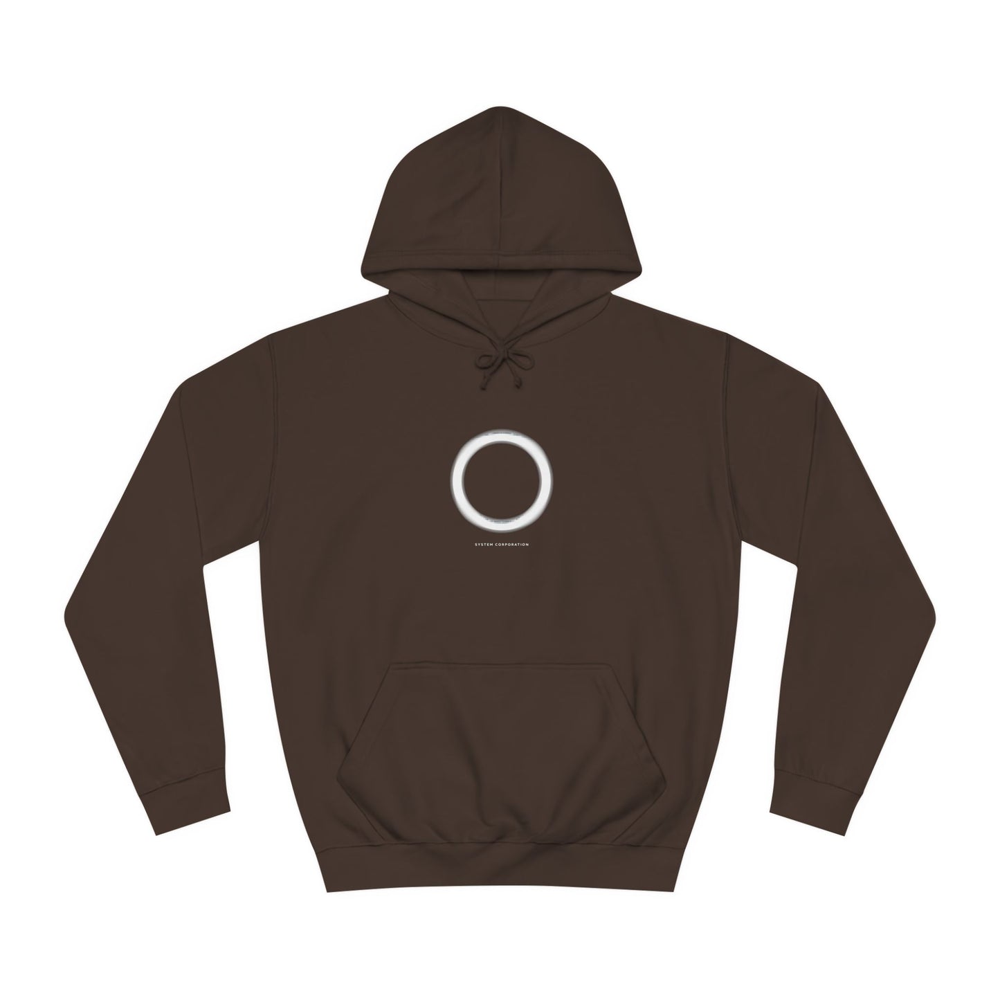 System Corporation: Circle Patch - Unisex College Hoodie SCAN07