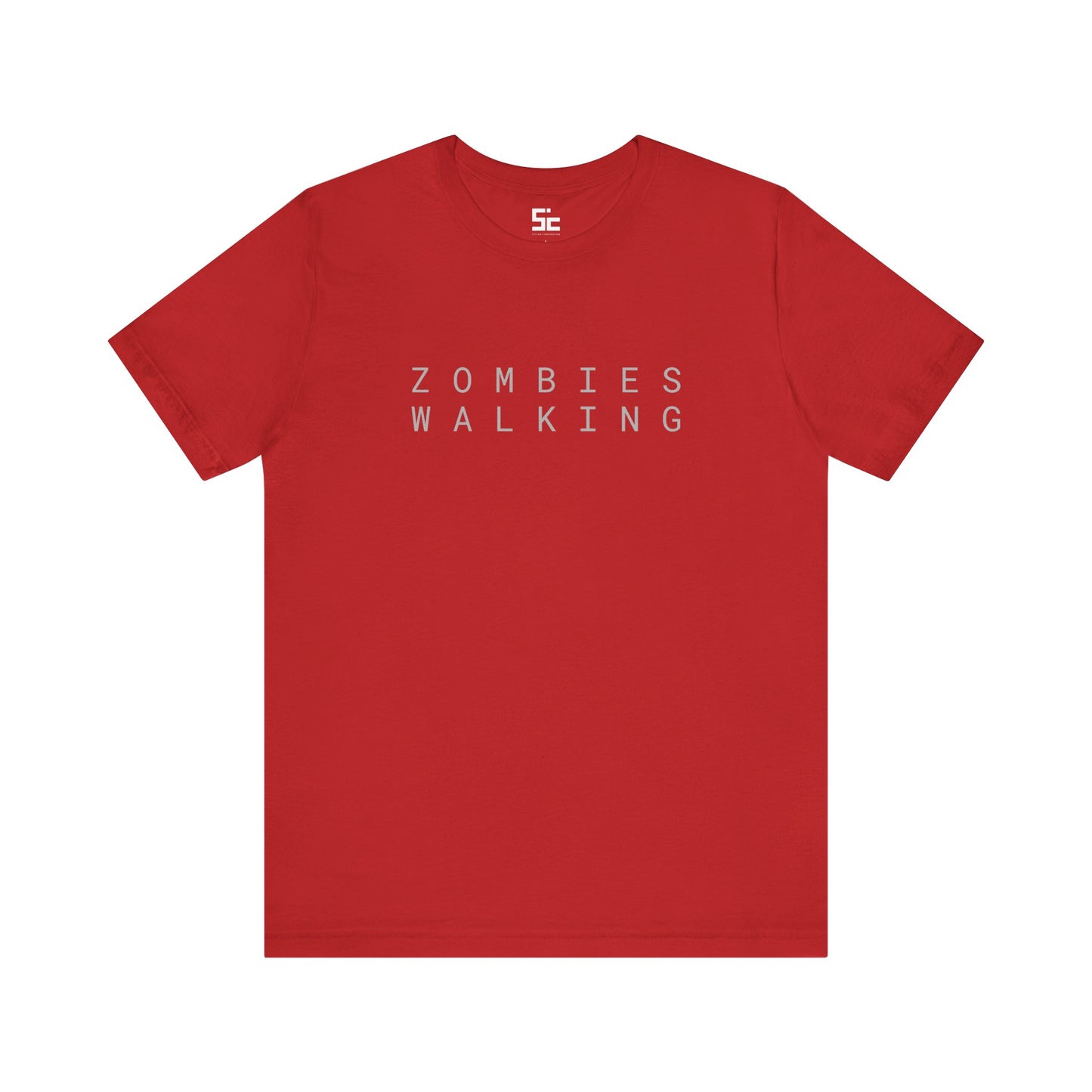 Unisex Jersey Short Sleeve Tee Zombies Walking dark. SCSN