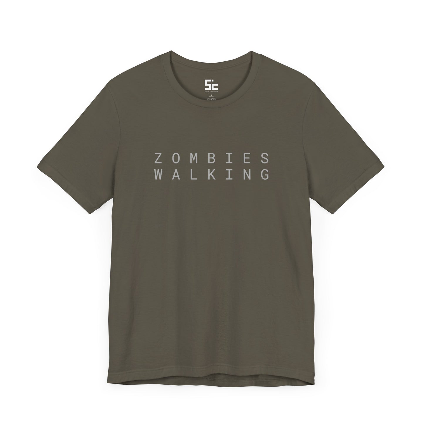 Unisex Jersey Short Sleeve Tee Zombies Walking dark. SCSN