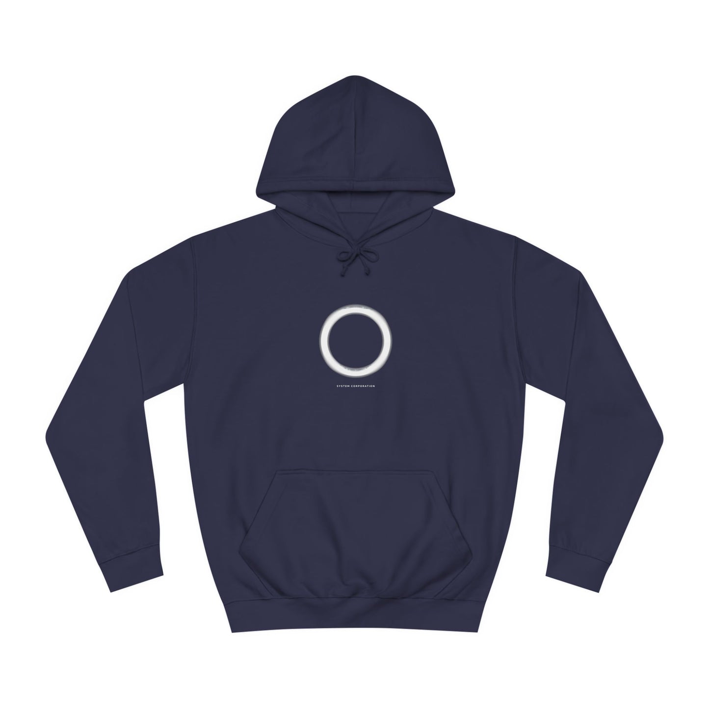 System Corporation: Circle Patch - Unisex College Hoodie SCAN07