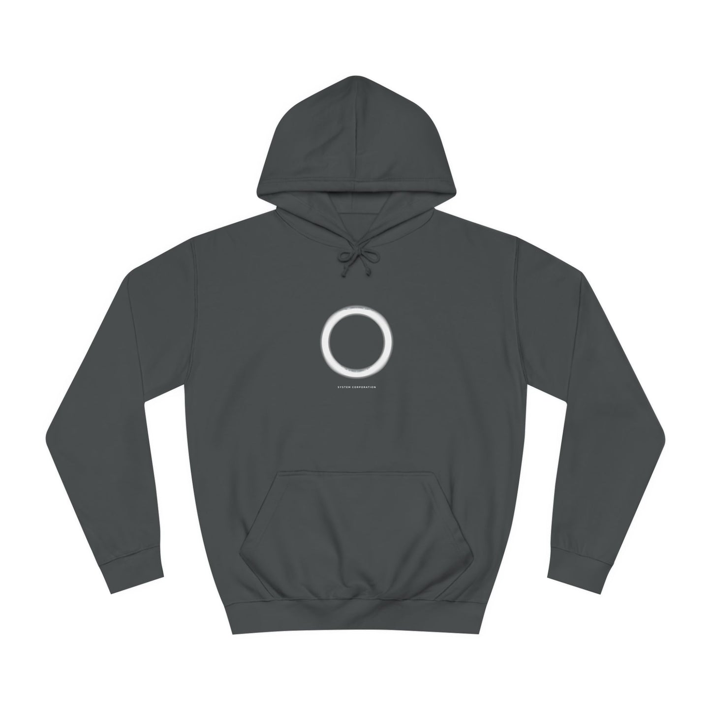 System Corporation: Circle Patch - Unisex College Hoodie SCAN07