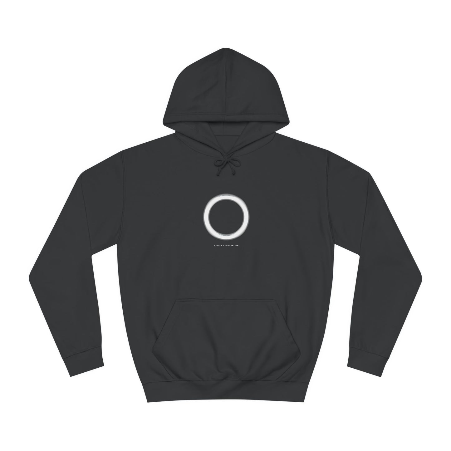 System Corporation: Circle Patch - Unisex College Hoodie SCAN07